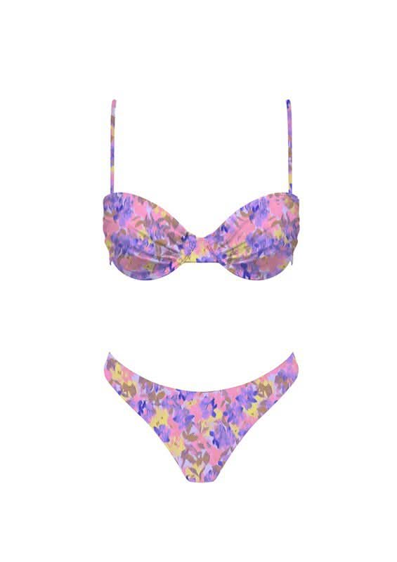 She's Got a Way Purple Floral Bikini