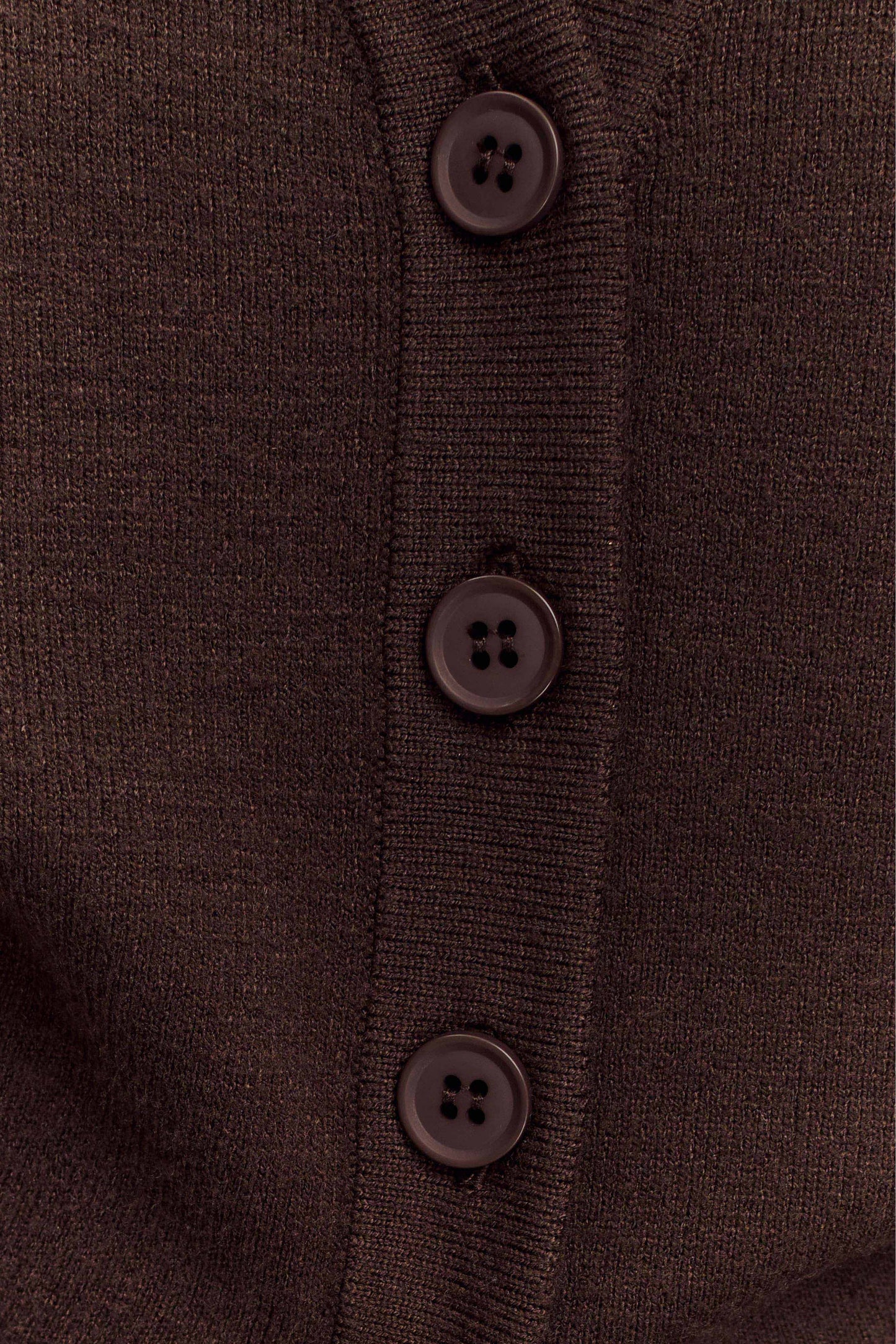 Alexia Buttoned Oversized Cardigan - Dark Chocolate