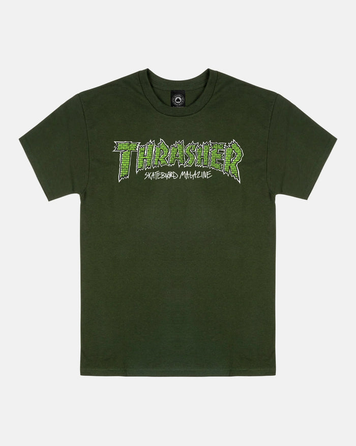 BRICK - T-SHIRT - FOREST GREEN - Four Street