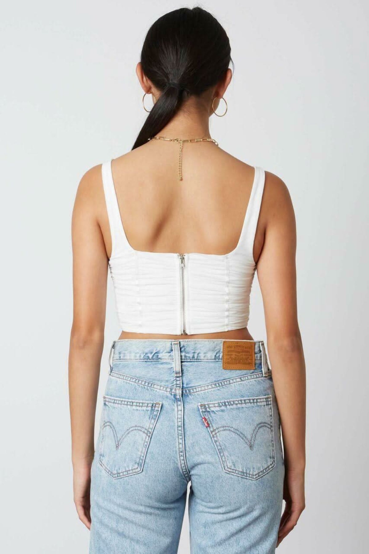 Raya White Tank Crop Top