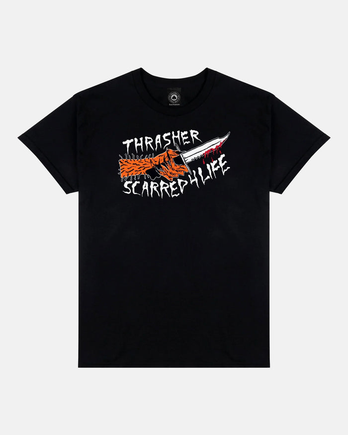 SCARRED - TSHIRT - BLACK - Four Street