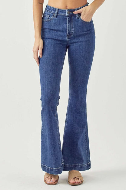 Randy Dark Wash Denim Flare Jeans