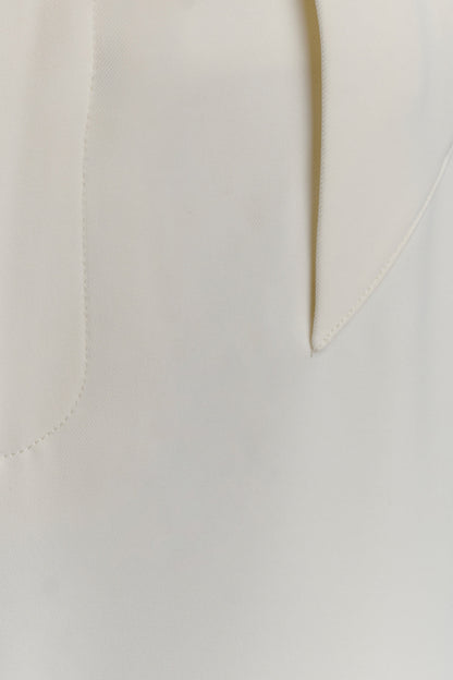 Arlo Wide Leg Suiting Trouser - Ivory