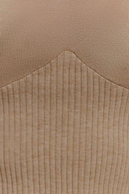 Brionee Silk Blend Knit Top - Sand
