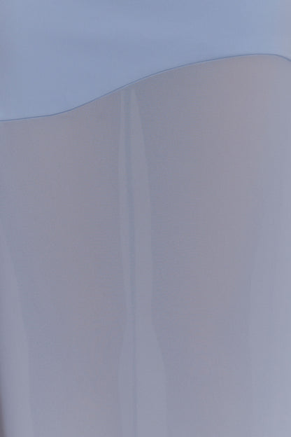 Mason Crepe And Chiffon Maxi Dress - Powder Blue