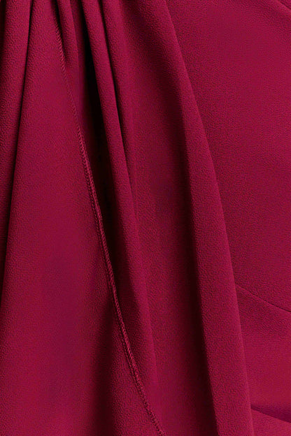 Celina Chiffon Overlay Maxi Skirt - Cherry Red