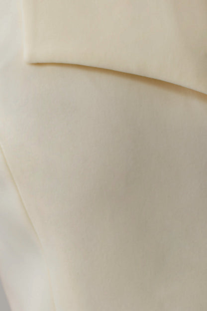 Calla Collared Sleeveless Halter Top - Ivory