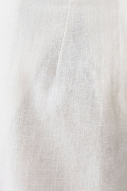 Brielle Straight Leg Linen Pant - White