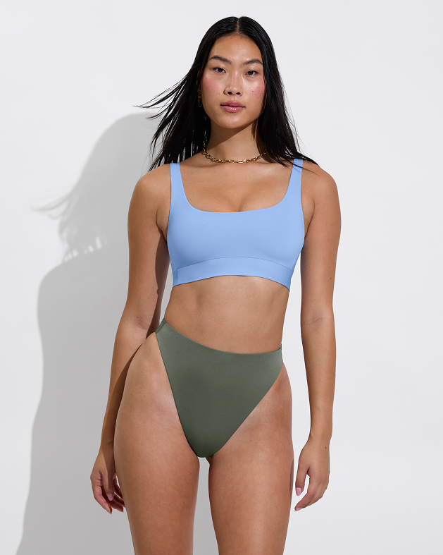 Double Scoop Top - Blue Skies