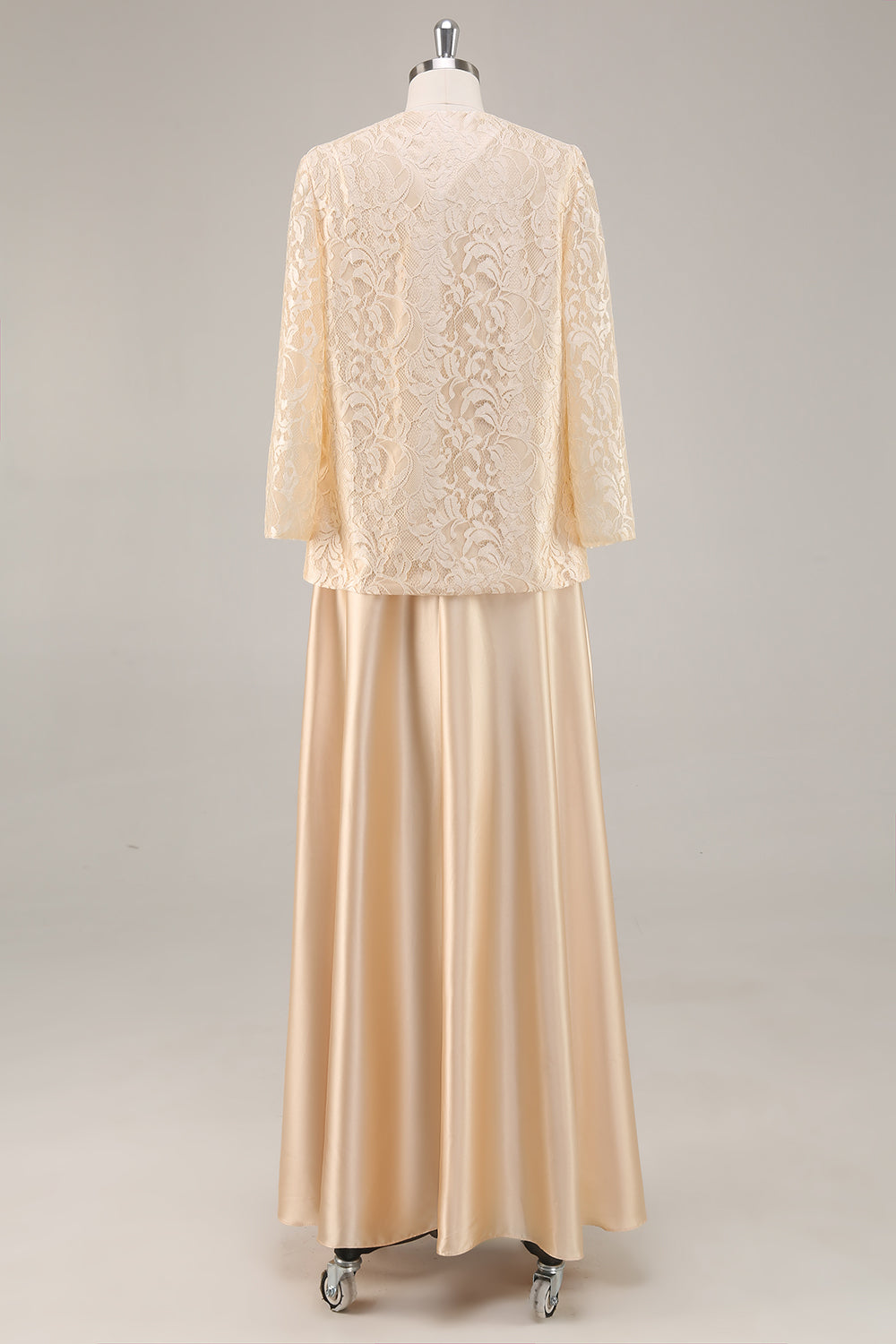 Champagne Plus Size A-Line 2-Piece Mother of the Bride Dress