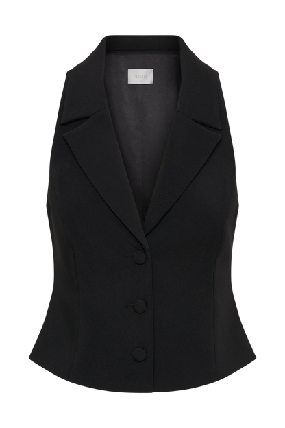 Mura Suiting Vest - Black