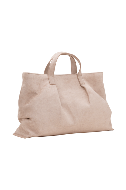 Baylor Faux Suede Bag - Natural