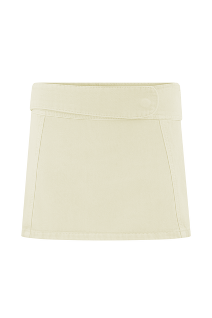 Fallon Denim Micro Mini Skort - Stone Wash
