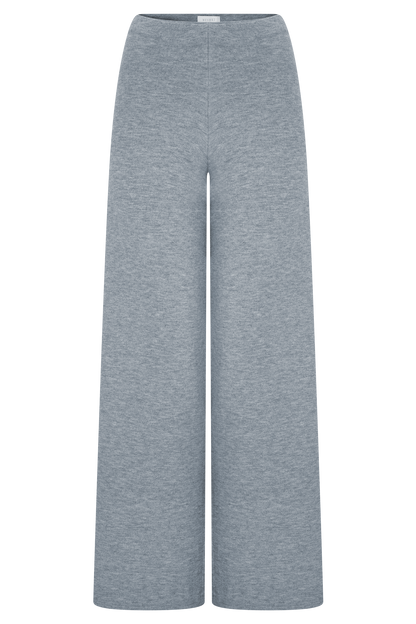 Kerrymae Straight Leg Knit Pants - Grey Marle
