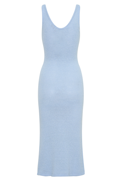 Rachael Knit Midi Dress - Light Blue