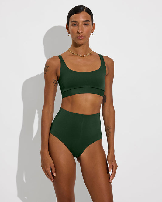 Double Scoop Top - Palm
