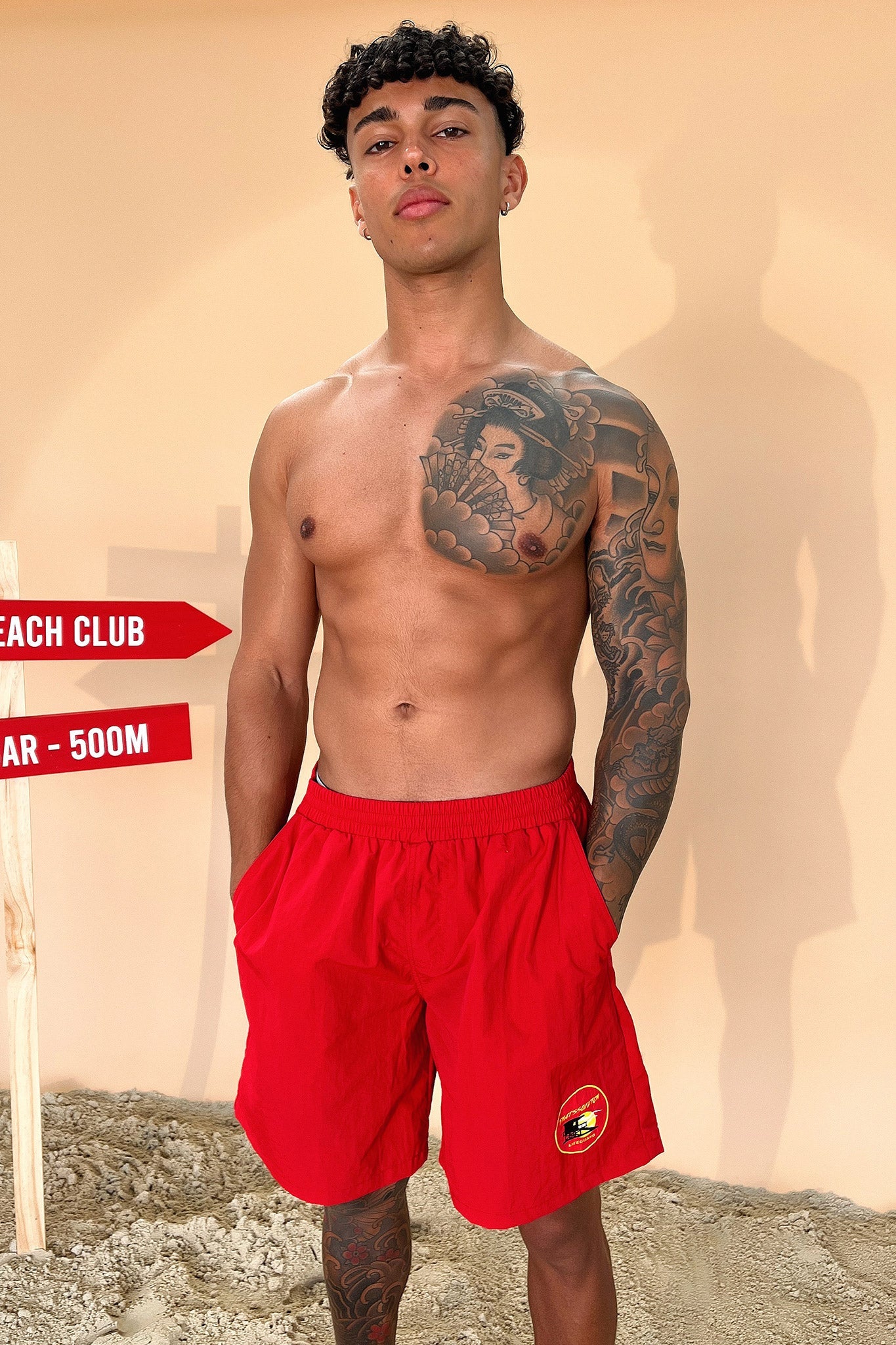 4 Piece Lifeguard Costume Kit