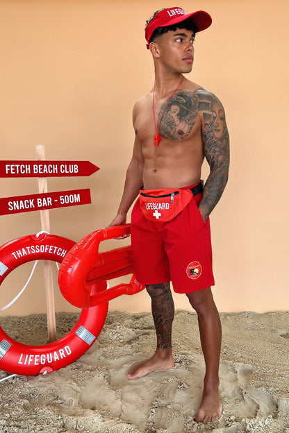 4 Piece Lifeguard Costume Kit