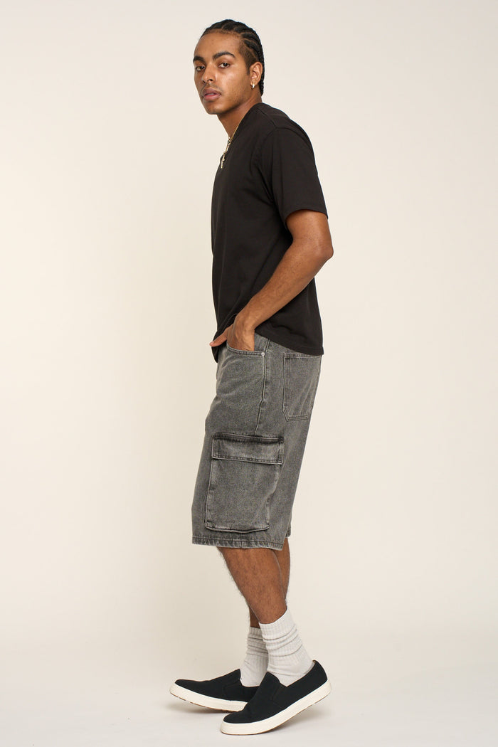 Baggy Fit Cargo Denim Shorts Victorious