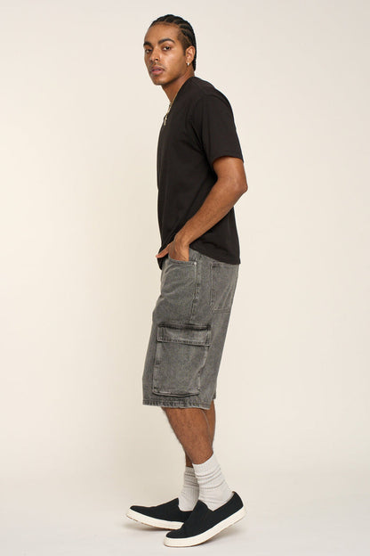 Baggy Fit Cargo Denim Shorts Victorious