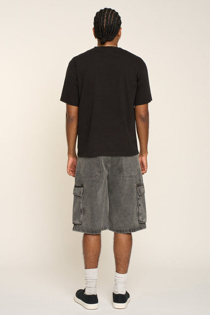 Baggy Fit Cargo Denim Shorts Victorious