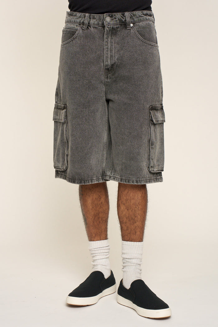 Baggy Fit Cargo Denim Shorts Victorious