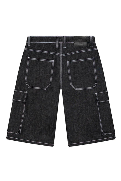 Baggy Fit Cargo Raw Denim Shorts Victorious