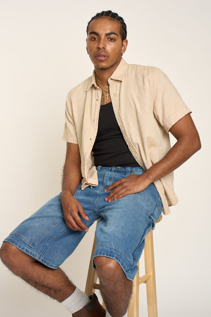 Baggy Fit Carpenter Denim Shorts Victorious