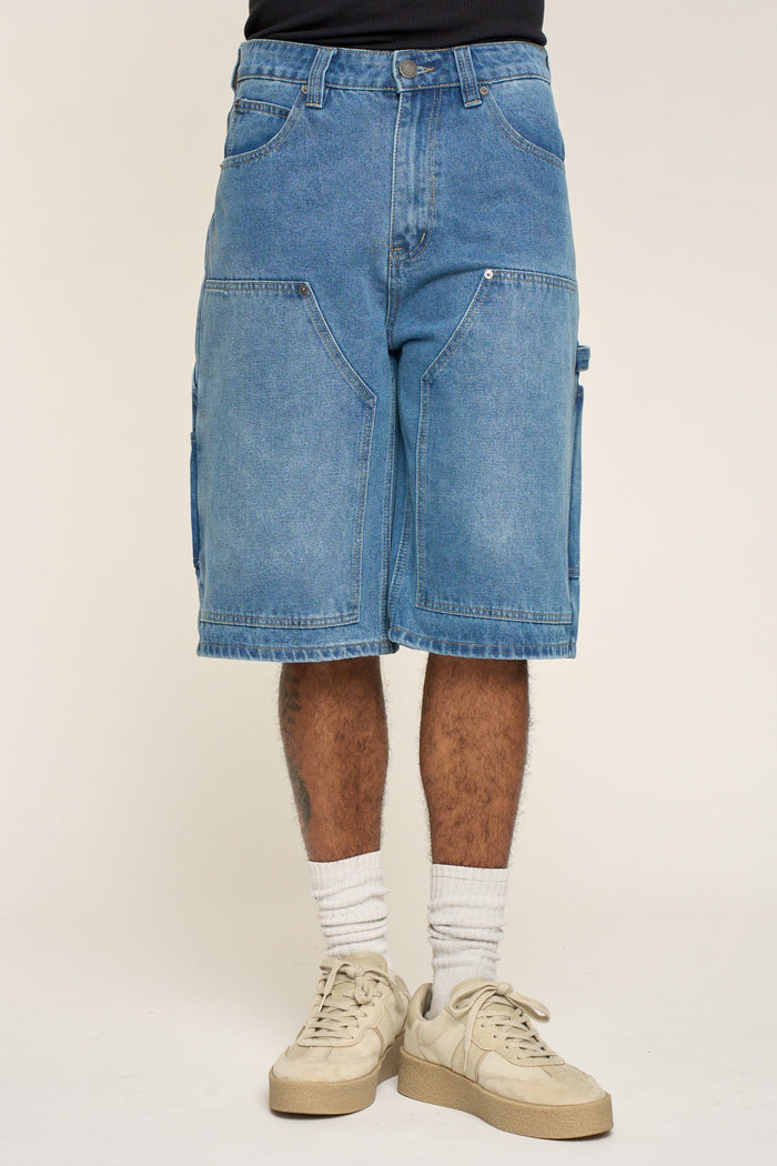 Baggy Fit Carpenter Denim Shorts Victorious