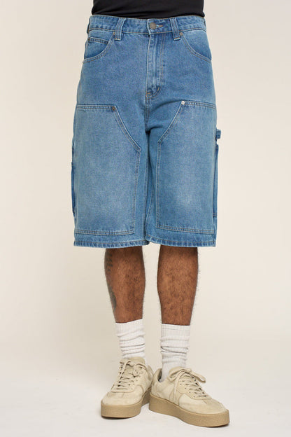 Baggy Fit Carpenter Denim Shorts Victorious