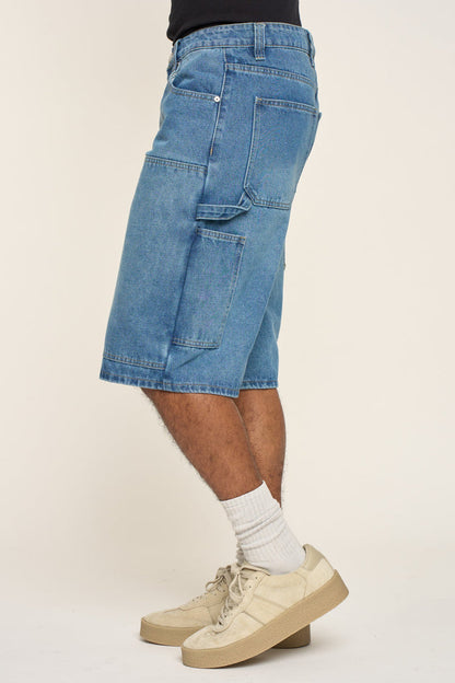 Baggy Fit Carpenter Denim Shorts Victorious