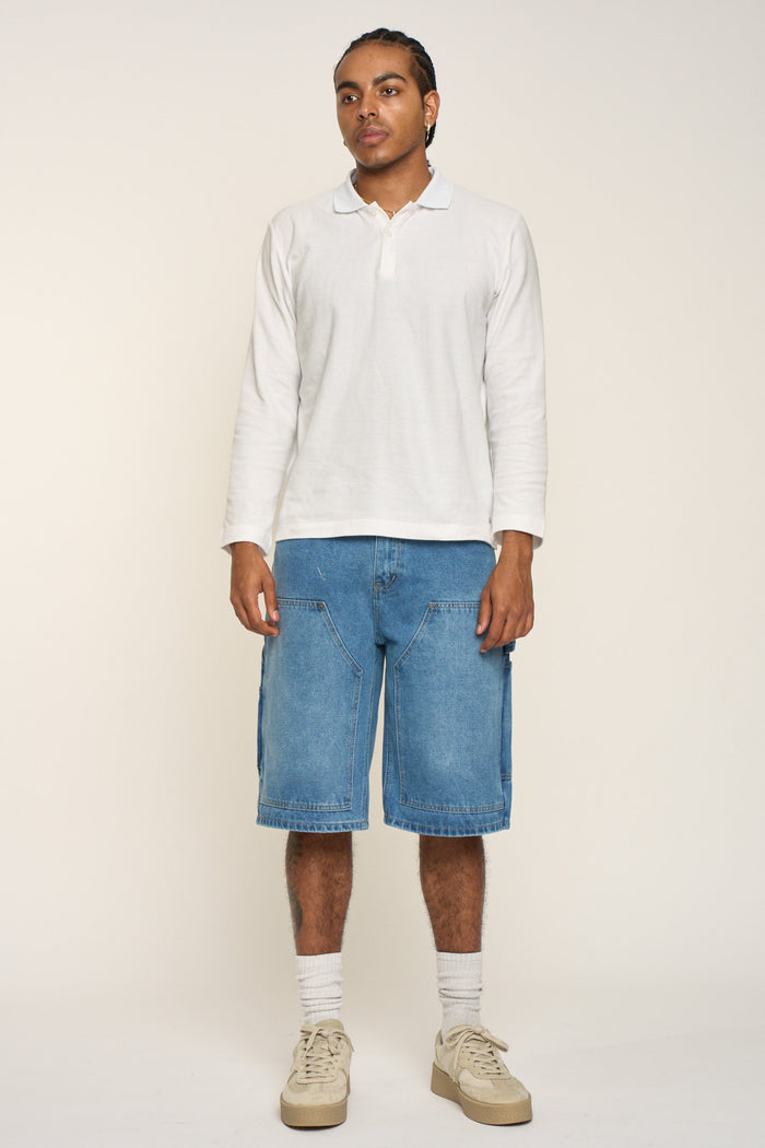 Baggy Fit Carpenter Denim Shorts Victorious