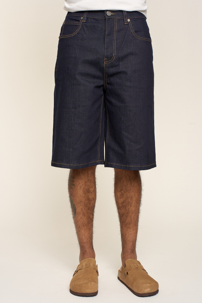 Baggy Fit Raw Denim Shorts Victorious