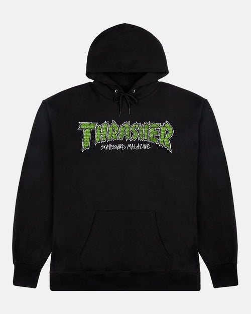 BRICK - HOODIE - BLACK - Four Street