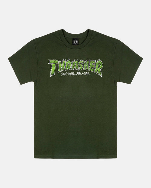 BRICK - T-SHIRT - FOREST GREEN - Four Street