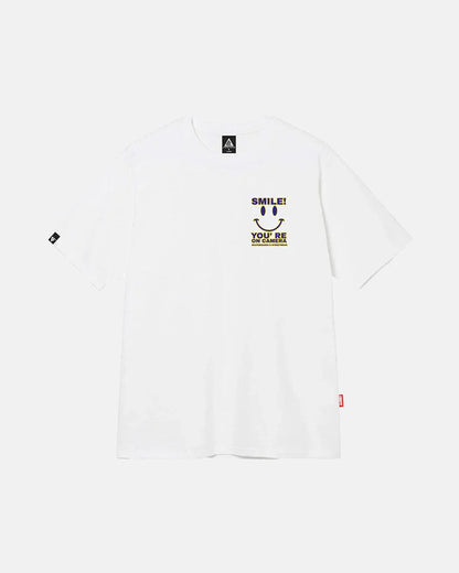 Camiseta Smile! You Re On Camera Branca - Four Street