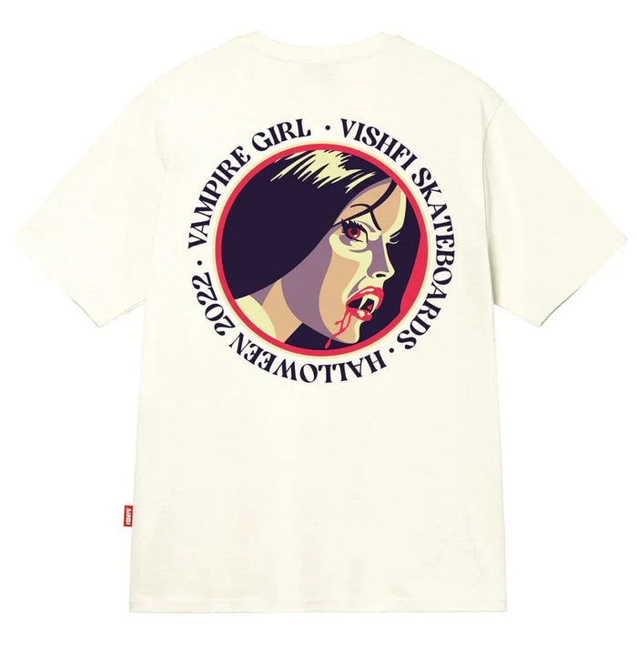 CAMISETA VAMPIRE GIRL OFF WHITE "HALLOWEEN" - Four Street