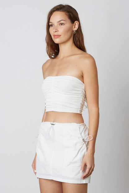 Riley White Cargo Mini Skirt
