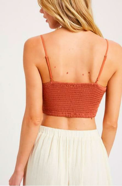 Sweet Embrace Rust Lace Bralette