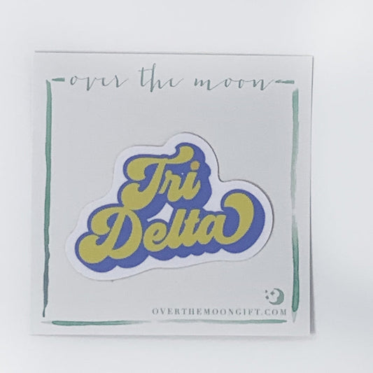 Delta Delta Delta Retro Decal