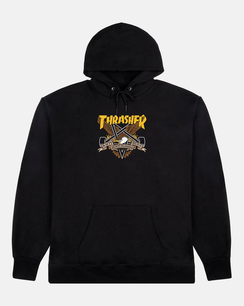 EAGLEGRAM - HOODIE - BLACK - Four Street