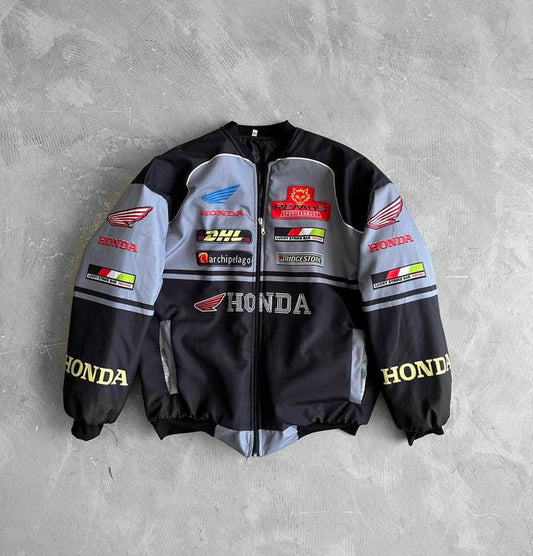 F-1 honda printed parachute material jacket