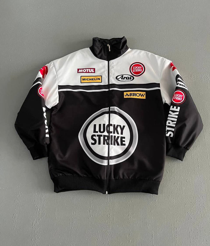 F-1 lucky strike parachute material jacket