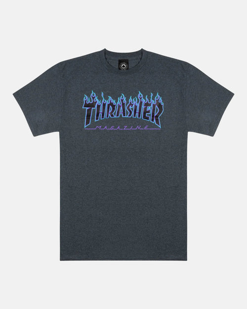 FLAME - TSHIRT - DARK HEATHER - Four Street