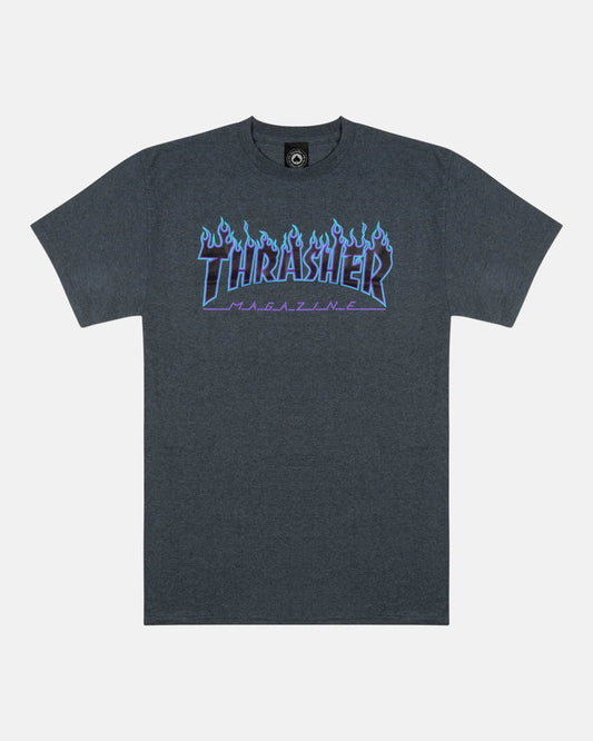 FLAME - TSHIRT - DARK HEATHER - Four Street