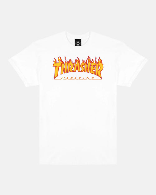 FLAME - TSHIRT - WHITE - Four Street