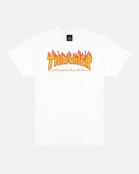 FLAME - TSHIRT - WHITE - Four Street