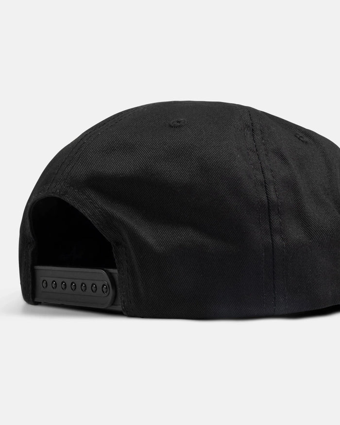 FLAME EMBROIDERED - SNAPBACK - BLACK - Four Street