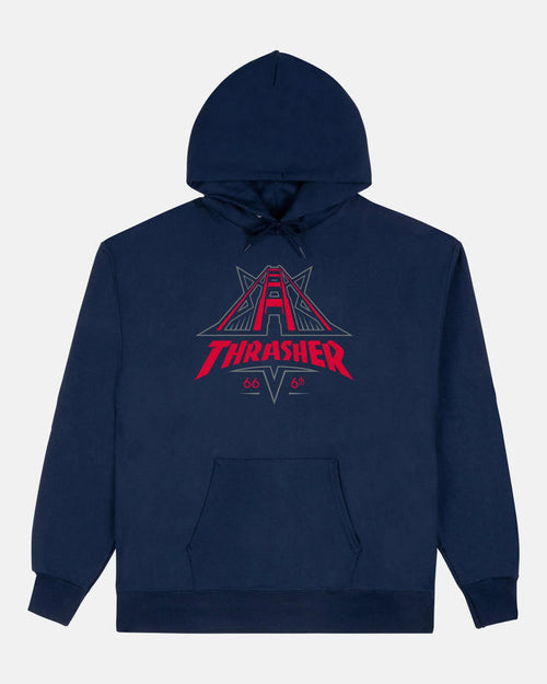 GOLDEN GATE - HOODIE - NAVY - Four Street