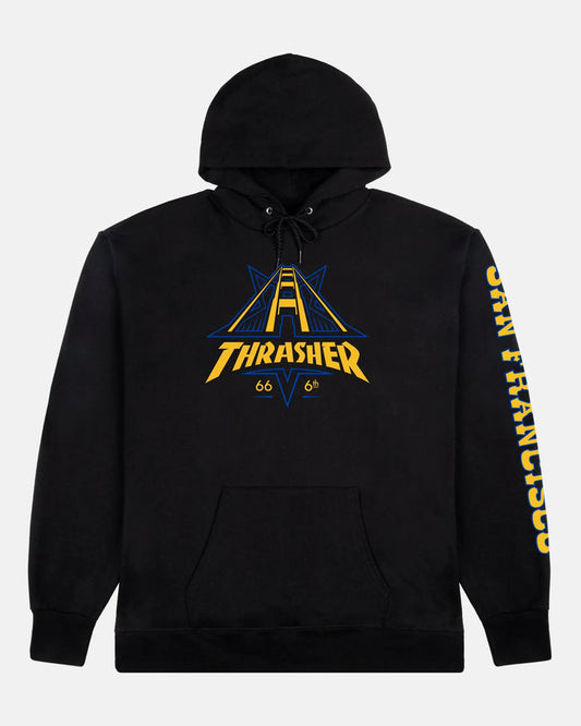 GOLDEN GATE DUB - HOODIE - BLACK - Four Street